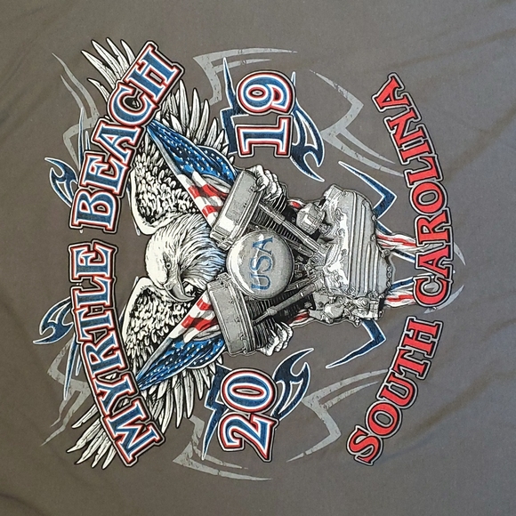2019 Myrtle Beach Bike Week Tee Shirt  EUC - Picture 5 of 5